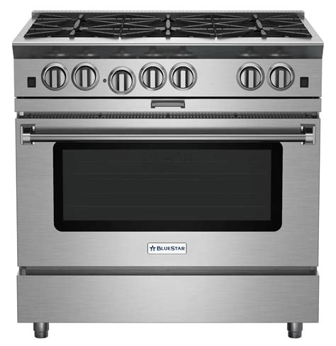 blue star 36 gas range platinum